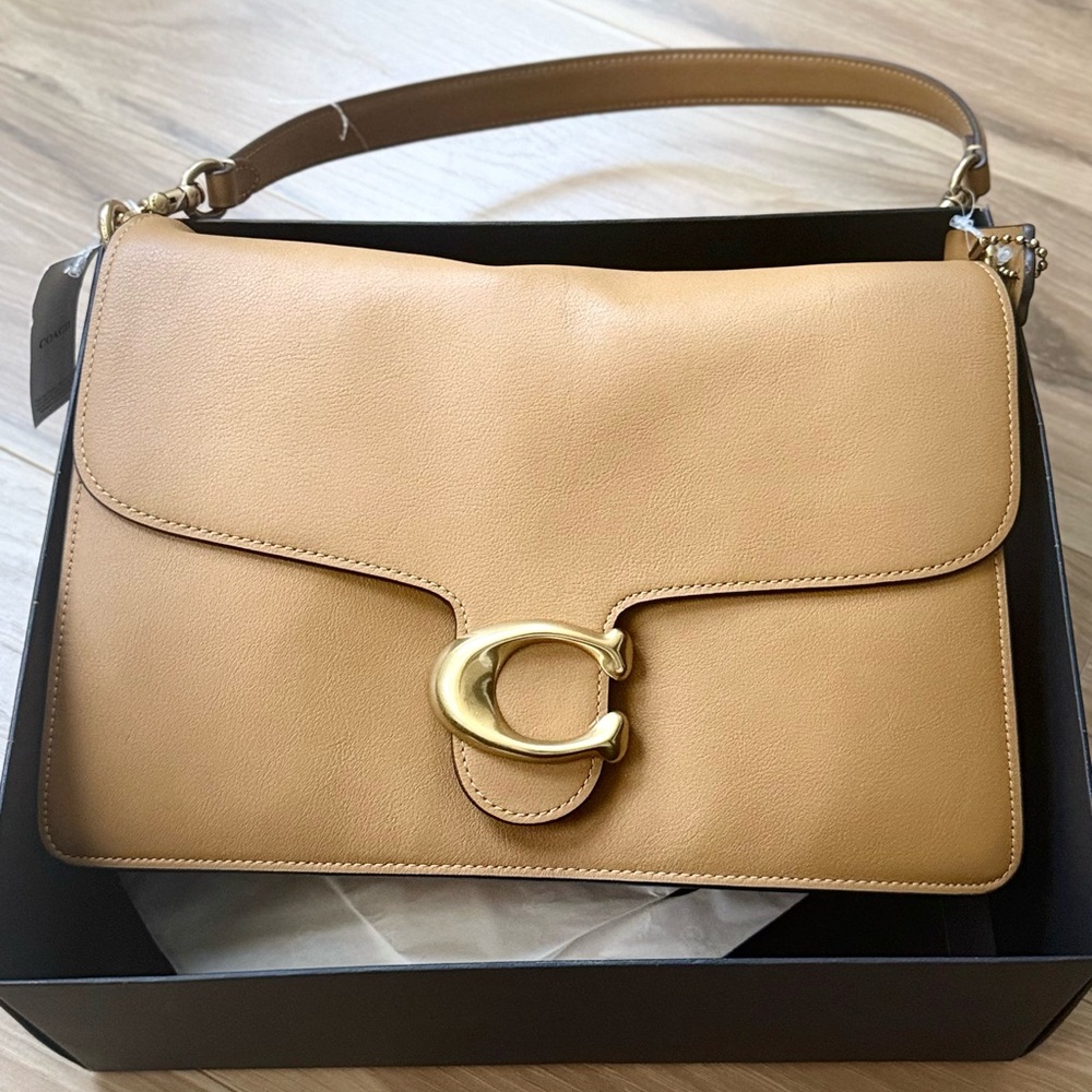 Coach Chain Tabby Shoulder Bag 30 in Honey Brown - Picture 7 of 15